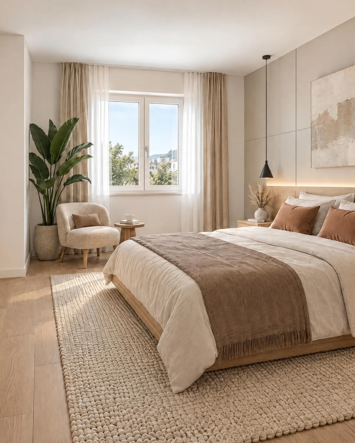 La camera da letto, render